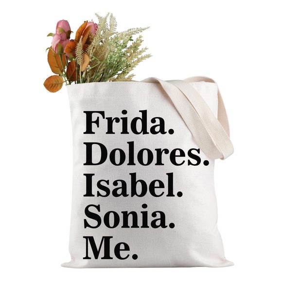 Latina Feminist Tote Bag Strong Latina Power Tote Bag Mexican Spanish UwU - Picture 1 of 7